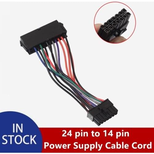 15CM Power Supply Cable Cord 18AWG Wire ATX 24 Pin To 14 Pin Adapter Cable For Lenovo IBM Dell Q77 B75 A75 Q75 Motherboard