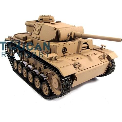 Metal Mato 1/16 Panzer III RC RTR Tank Model BB Shooting Pellet Yellow 1223 TH00657-SMT4