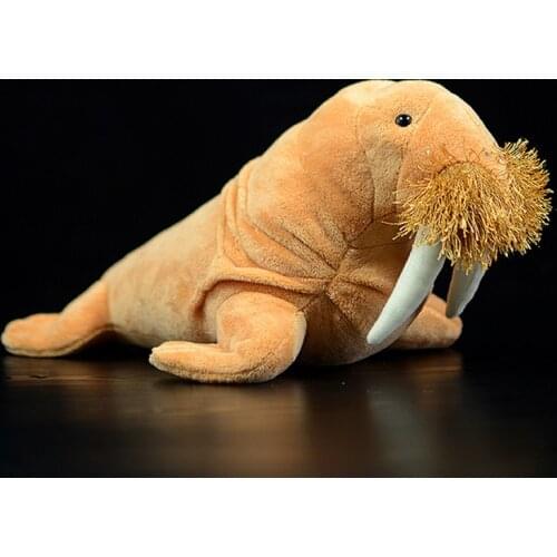 30cm Cute Walrus Simulation Odobenus Rosmarus Dolls Cuddly Soft Stuffed Plush Toy Lifelike Ocean Animals Kids Christmas Gifts