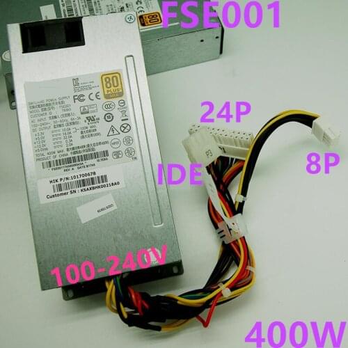 New Original PC PSU For HANKER 80plus Gold AIO FLEX NAS Small 1U 400W Power Supply FSE001