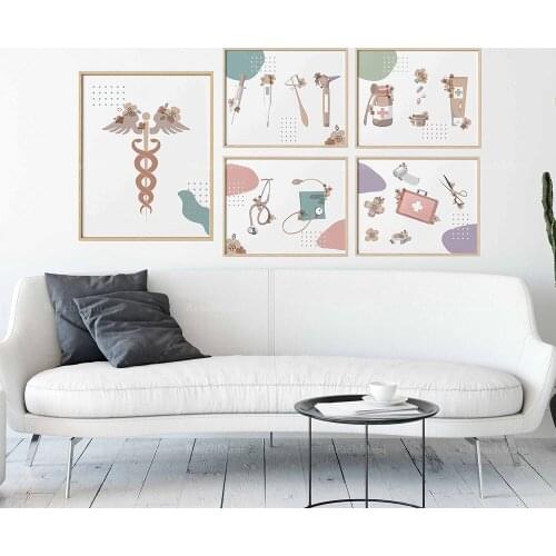 Pediatric office decoration, stethoscope, blood pressure, otoscope, pills, drugs, doctor nurse gift, doctor wall art, pediatrici