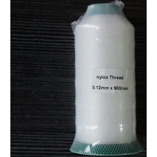 Mm 0.12mm 6600M Crystal clear Nylon Monofilament Transparent and Invisible thread Stitching for lightweight White and Black