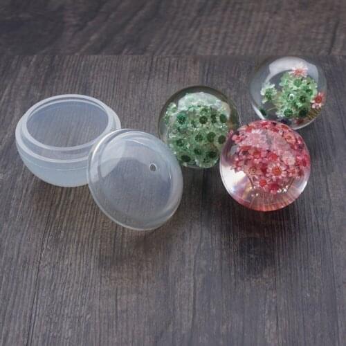 DIY Ball Sphere Silicone Mold Dried Flower Specimen Make Jewelry Accessories Tools & Equipments Resin Molds for Jewelry