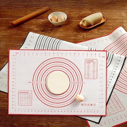 Multi-size Non Stick Silicone Baking Mat With Scale Rolling Dough Pad Kneading Mat Kitchen Cooking Pastry Sheet Oven Liner