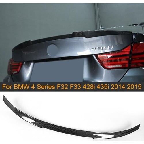 Carbon Fiber Rear Trunk Spoiler Wing for BMW 4 Series F32 Coupe 2 Door 14-17 428i 435i Non M4 Rear Spoiler Wing Boot Lip Lid