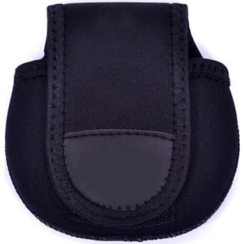 1Pc Portable Black Spinning Fishing Reel Protective Bag Case Cover Multi-Purpose Holder Pouch Fishing Bags
