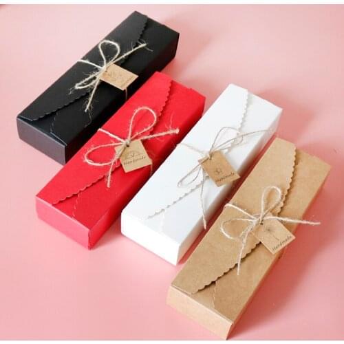 20sets Kraft Candy Boxes Wedding Birthday Party Favor Bag Gift Box DIY Cookie Food Packaging Box Jewelry Box with Tags String