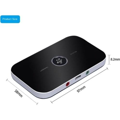B6 Bluetooth Adapter Two-in-one Bluetooth 4.0 Receiver Transmitter 3.5MM Supports Android, IOS, PAD, Bluetooth Audio Equipment