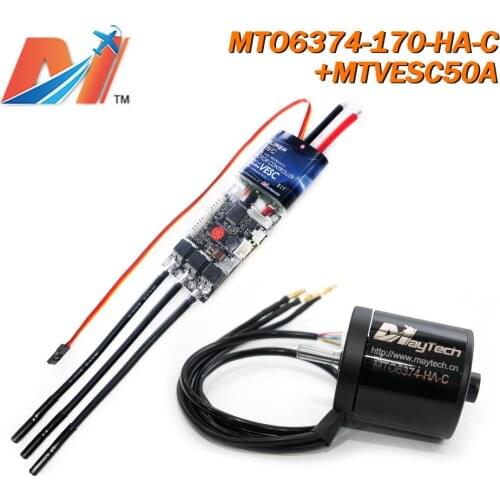 Maytech 50A VESC Esk8 Comb with 6374 90KV 190KV Motor Open Cover 170KV 6374 Sealed Cover 50V Powerful Esk8 Kit