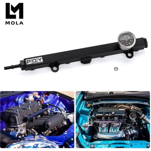 Aluminium K SERIES Heavy FUEL RAIL kit High Flow Injection fuel rail FOR HONDA K20 K24 RSX CIVIC SI,INTEGRA EP3 with gauge