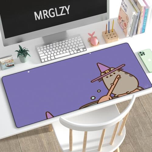 Kawaii Cartoon Kitty Cat Drop Shipping Mouse Pad Gamer Large Mechanical Keyboard Mousepads Gaming Accessoroes Laptop Desk Mat