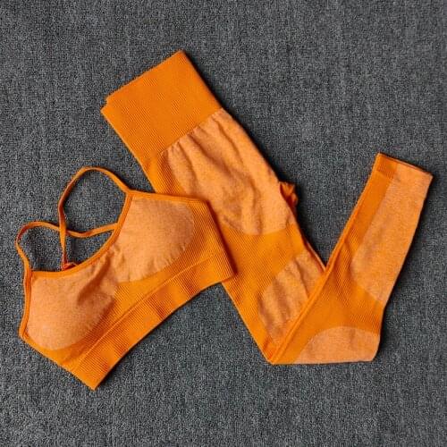 11 Colors Seamless Yoga Set Fitness Clothing Sportswear High Waist Womens Wear Gym Leggings Tights Padded Push-Up Sports Suits