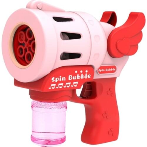 Summer Electric Automatic Soap Cute Bubble Machine Bubble Blower for Children Outdoor Healthy Toys Gun Toy Party