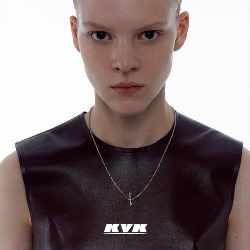 KVK diamond necklace womens clavicle chain 2021 new fashion high-end accessories simple pendant womens fashion accessories