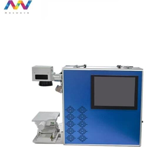 Raycus Laser Source Portable Fiber Laser Marking Machine For Metals/ Plastic/Jewelry/Name Plate/LED Lamp Engraving