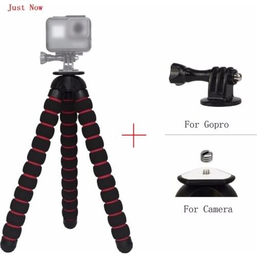 Just Now Large Flexible Tripod Gorillapod Type Monopod+Adapter+Screw for Digital Camera/for Gopro Hero Camera/for Xiao yi Camera