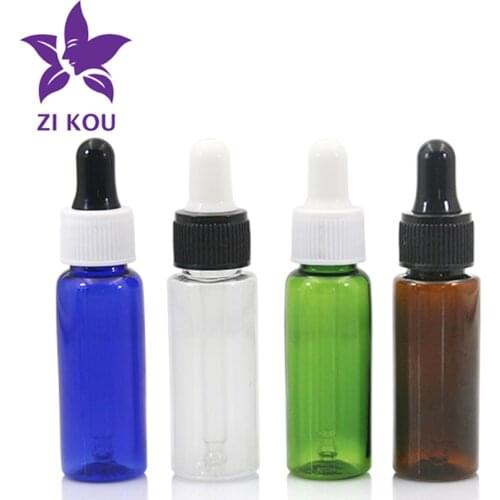1pcs 20ml Empty Makeup Plating pet Eye Dropper Portable Refillable Bottle Mini Esstenial Oil Liquid Container