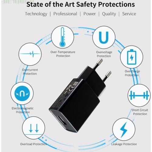 5V 1A EU AC Power Adapter USB Travel Wall Charging Charger Adapter For iPhone Samsung HTC Huawei Xiaomi 500pcs/lot