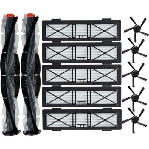Replacement Parts for Neato D75 D80 D85 Connected D3 D4 D5 D6 D7 D Series 5-Arm Sweeping and Spiral Combo Brush Filters