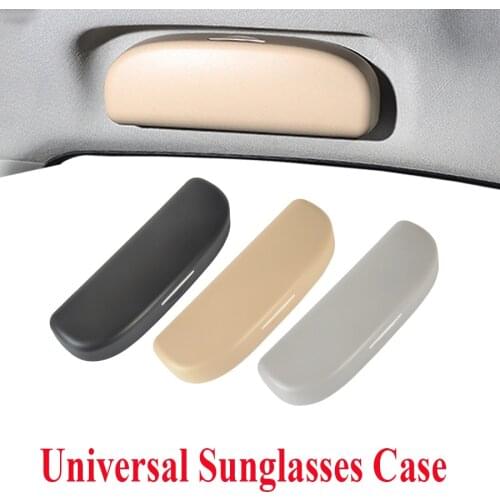 Universal Car Sunglasses Case Storage Holder Sun Visor Glasses Box Case Holder Clip Case Storage Box 3 Colors Auto Interior
