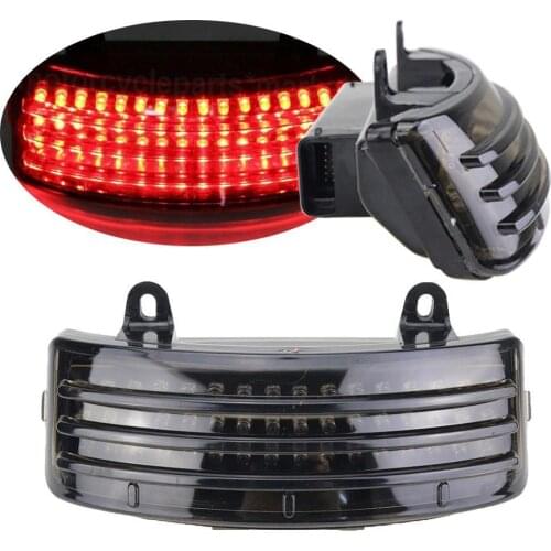 Motorcycle LED Rear Tail Light Brake Splash Guard Tip Light for Touring 14-18 Street Glide&Road Glide 15-18 Moto Accessories