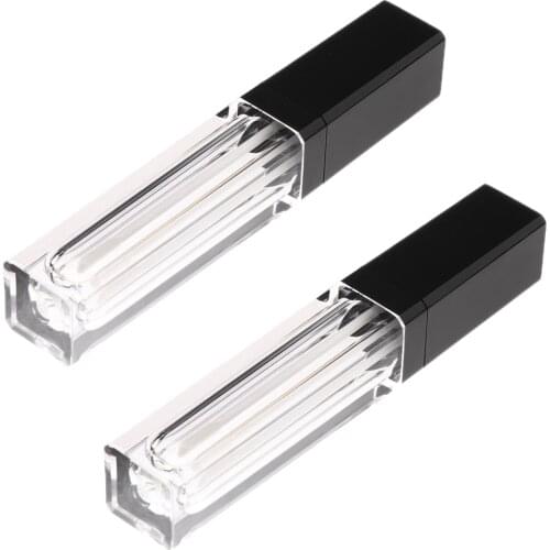 2pcs 8ML Empty Clear Travel Lip Gloss Tubes Lip Balm Vials Bottles Storage