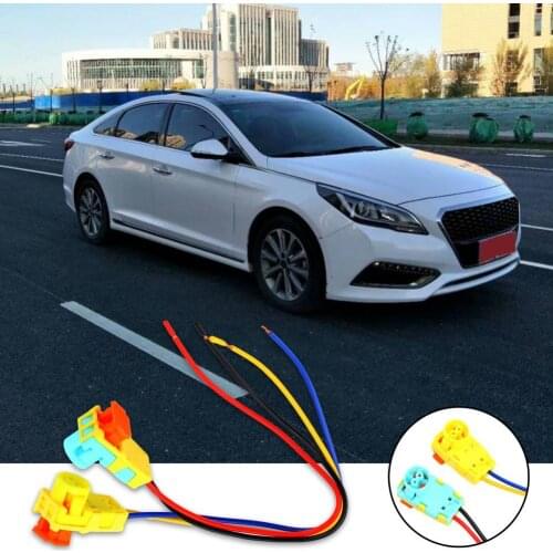 2Pcs Airbags Connector Wear-resistant Easy Installation ABS Airbags Clock Spring Wire Plug Connector for Sonata Verano Focus Vol