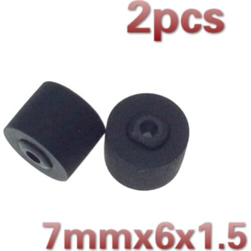 2pcs 7mmx6x1.5 wheel belt pulley rubber audio pressure recorder cassette deck pinch roller tape recorder Stereo player walkman