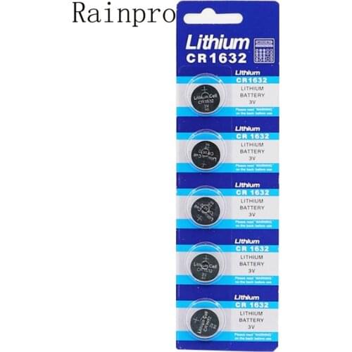 Rainpro 5pcs/lot CR1632 3V for automotive remote control button battery
