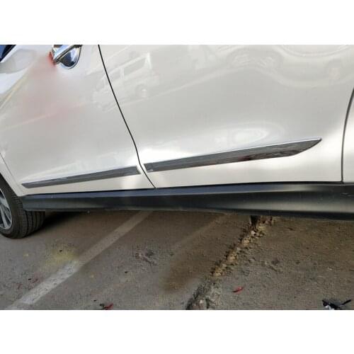 For Mitsubishi ASX RVR 2013 - 2020 Exterior Accessories ABS Chrome Side Door Car Body Molding Strips Cover Trim Car Styling