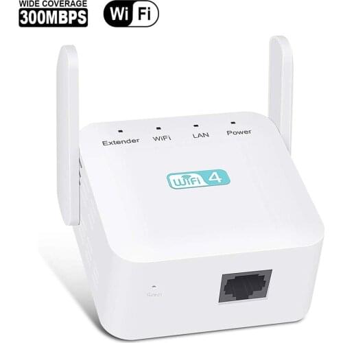 Wireless 300Mbps WiFi Repeater Range Extender AP Wi-Fi Signal Range Amplifier Expander High Compatible with Any Router