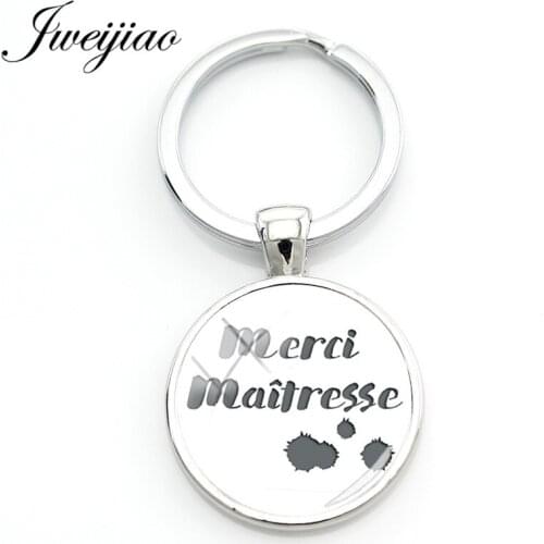 JWEIJIAO Merci Maitresse Keychain Cartoon Girl Super Maitresse Key Chains For Car Wallet Charms Gift MM71