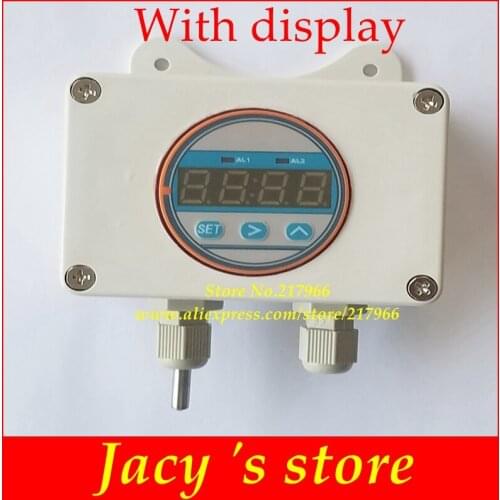 DC24V Outdoor indoor wall mounted temperature transmitter sensor 4-20mA 0-5V output waterproof sensor without with LED display
