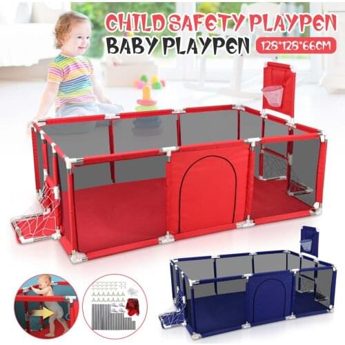 Baby Playpen Playground Ball Pit Balls Children Tent Park Kids Toys Outdoor Fun with Sports Basketball Game Newborn Fence