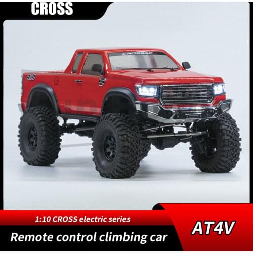 CROSS 4WD 1/10 Remote Control Electric Model Car AT4V for Pickup Truck Climbing Vehicle Off-road Two-speed Diff Reverse Gearbox