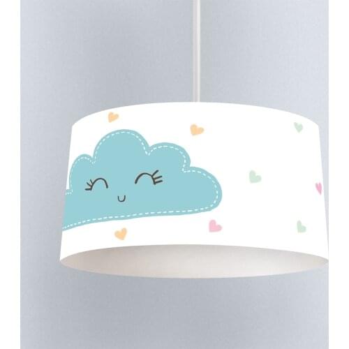 Lamp For Kids Bedrooms Light Chandelier for Living Room Childrens Room White Happy Blue Cloud Model 1384