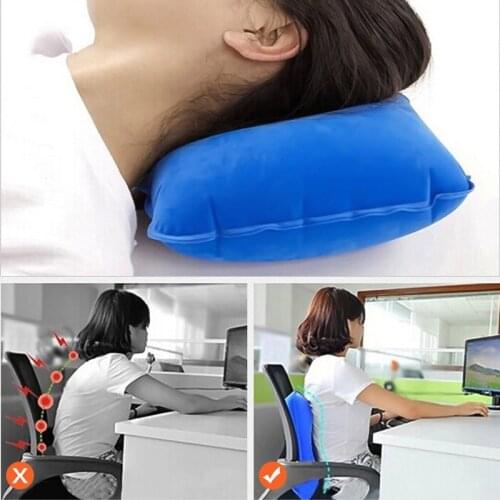Outdoor Inflatable Travel Neck Office Cushion Head Rest Support Care Decorative Travel Pillow Air Cushion Camping Sleeping Bag