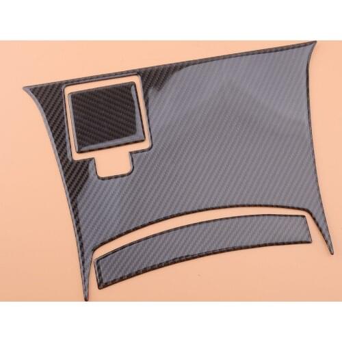 Beler 3Pcs Carbon Fiber Car Rear Center Console Panel Trim Cover Fit for Nissan 350Z 2003 2004 2005 2006 2007 2008 2009