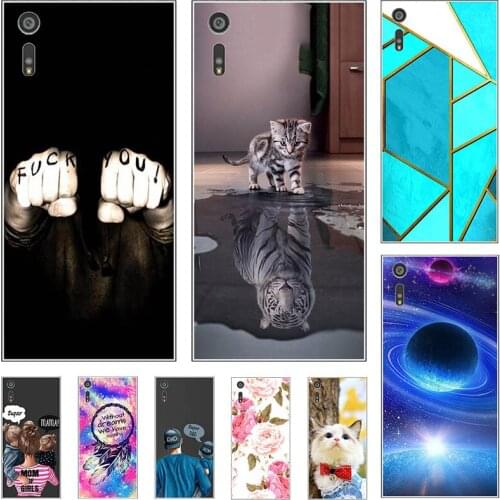 New Silicone Phone Case For Sony Xperia XZ F8331 F8332 XR XZS Case Cartoon Soft TPU Back Cover Phone Shell Coque
