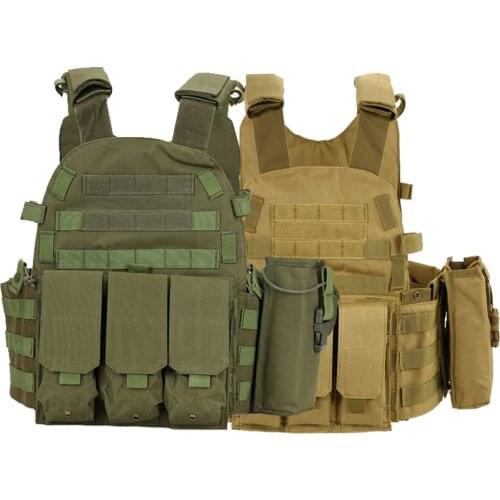 Molle Airsoft Plate Carrier Vest Tactical Hunting Vest Military Gear Army Shooting Body Armor Police Training Protection Vest