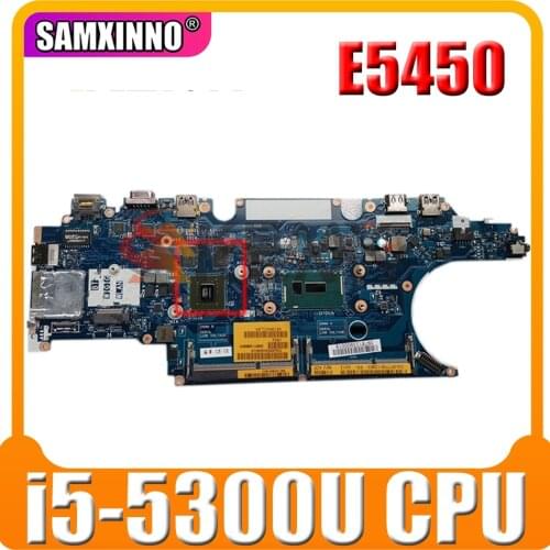 Original Laptop motherboard For DELL Latitude E5450 0FT730 CN-0FT730 SR23X i5-5300U CPU ZAM71 LA-A904P Mainboard perfect work