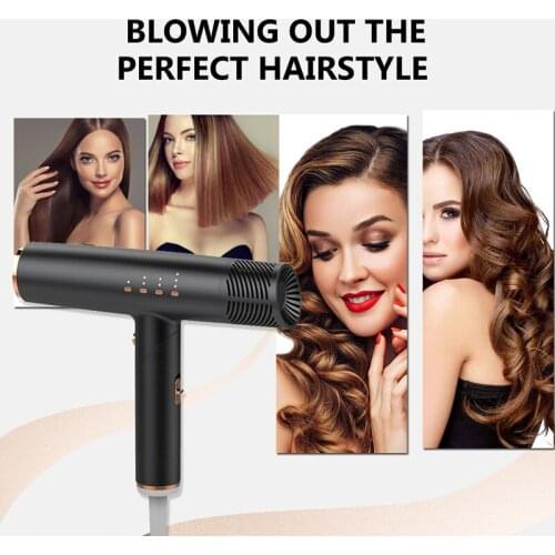 Professional Hair Dryer Infrared Negative Ionic Blow Dryer Hot&Cold Wind Salon Hair Styler Tool Hair Blower Electric Blow Drier