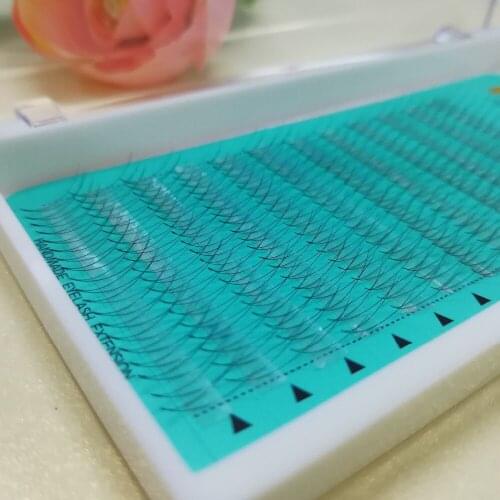 Luxury short stem Russian Volume Eyelashes 2d Lashes Extension For Professionals Premade Fans 2D Eyelash Extensions