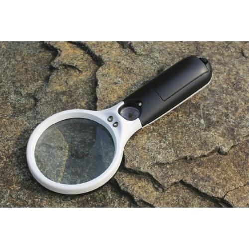 Datyson with 3LED Lamp Dual Lens Handheld Magnifier