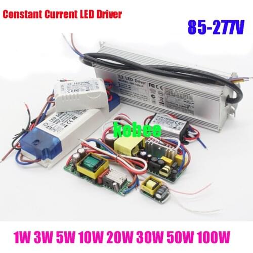 Constant Current LED Driver 1W 3W 5W 10W 20W 30W 50W 100W LED Power Supply Lighting Transformer 3 10 50 100 W Watt Waterproof