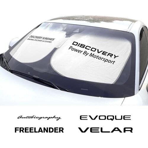 Car Windshield Sunshades Parasol Cover For Land Rover Evoque Discovery Freelander Evoque Velar SVR Sun Shade Anti UV Reflector
