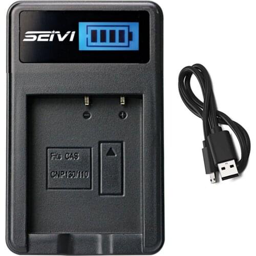 Battery Charger For Casio Exilim EX-ZR800 EX-ZR850 EX-ZR1000 EX-ZR1200 EX-ZR1500 EX-ZR5000 Digital Camera