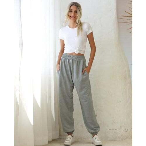 Women Casual Sweatpants Tracksuit Jogger Dance Harem Pants Fashion Loose Street Style Trousers