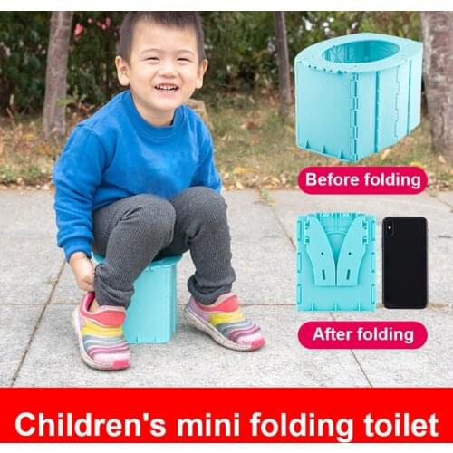 Hard ABS Child Children Travel Toilet Foldable Emergency Potties Infant Portable Folding Potty Seat Boys Girls Toilet Training