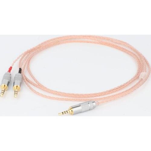 2.5mm TRRS Balanced 8 Core Litz Braid Headphone Upgrade Cable for MDR-Z7 Z7M2 MDR-Z1R D600 D7100